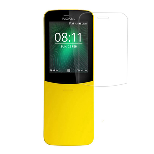 Nokia 8110 upea kirkas LCD silikooninen pehmeä näyttö suojakalvo - Transparentti
