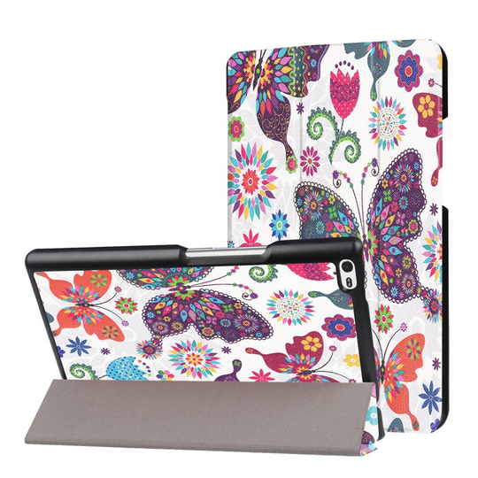 Lenovo Tab 4 8 uniikki nahkakotelo - Värikkäät perhoset