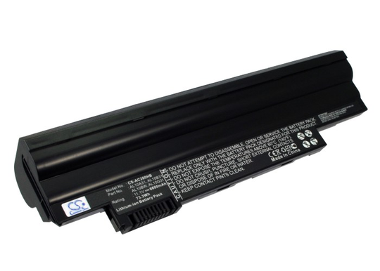 Acer Aspire One D255 D262 722 One Happy One Happy2 yhteensopiva akku - 6600 mAh Musta