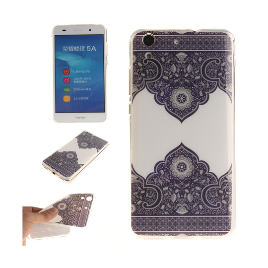 Huawei Y6 II Suojaava Kuori - Symmetrinen Kukka Kuvio