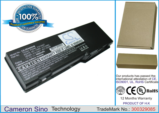 Dell Latitude 131L Inspiron 1501 Inspiron E1505 Vostro 1000 Inspiron 6400 akku 6600 mAh