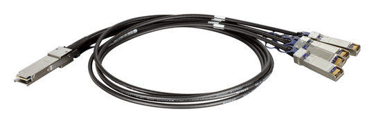 1m 40G Passive QSFP+ To 4X 10G SFP+ Twinaxial Direct Attach