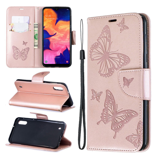 Butterfly Samsung Galaxy A10 kotelot - Ruusukulta