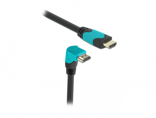 High Speed HDMI Cable 90° Downwards Angled 48Gbps 8K 60Hz 3m