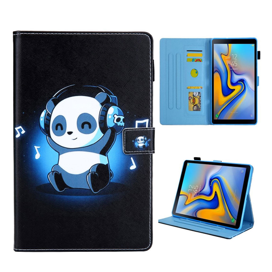 Samsung Galaxy Tab S5e pattern multi-angle leather case - Cute Panda