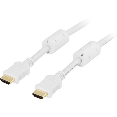 HDMI-kaapeli, Premium High Speed HDMI With Ethernet, 4K, Ultra HD Taajuudella 60 Hz, 1 M, Kullatut L