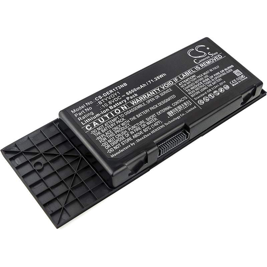 DELL Alienware M17x R3 Alienware M17x R3-3D Alienware M17x R4 akku 6600mAh