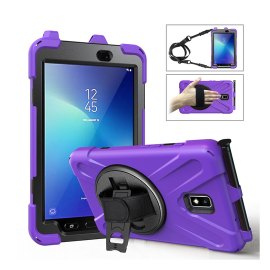 Samsung Galaxy Tab Active 2 X-Shape combo case - Purple