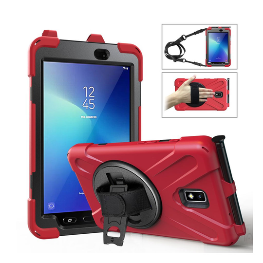 Samsung Galaxy Tab Active 2 X-Shape combo case - Red