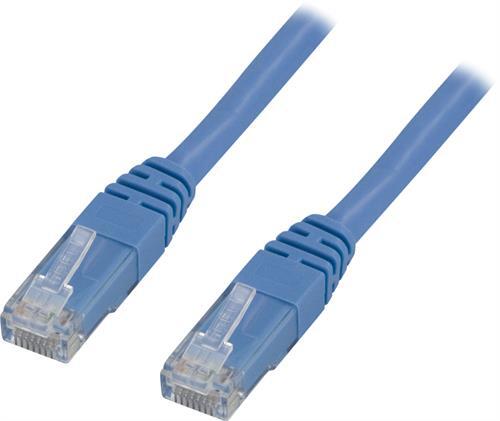 Laitekaapeli, U/UTP Cat6, 0,5 M, 250 MHz, LSZH, Sininen
