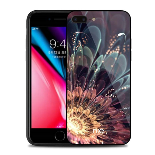 NXE iPhone 7 Plus ja 8 Plus uniikki suojakuori - Värikäs