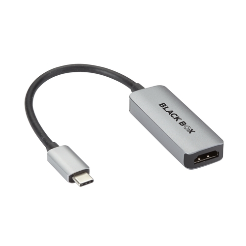BLACK BOX USB-C ADAPTER - USB-C TO HDMI 2.0 ADAPTER WITH POWER DELIVERY, 4K60, HDCP 2.2, 100W PD 3.0