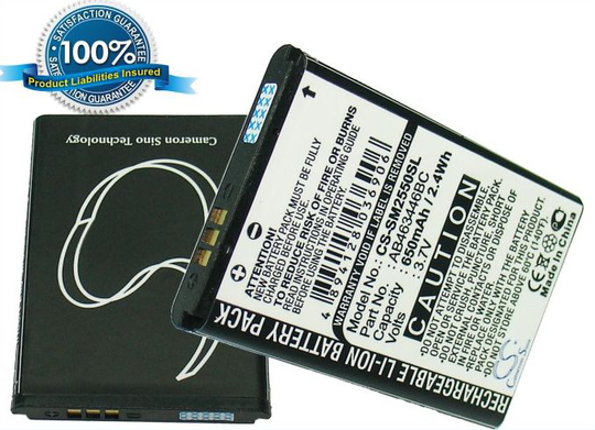 Samsung GT-E2520 GT-E2550 E2550 E2550 Monte Slider M2510 GT-E1150 GT-E1150C GT-M2710 GT-M2710C GT-M2310 GT-S3030 GT-S3030C akku 650 mAh