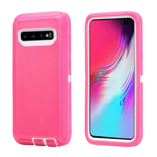 Samsung Galaxy S10 Plus shockproof case - White / Rose
