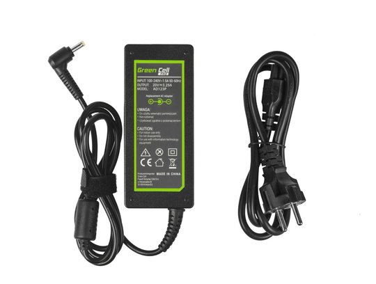 Green Cell Lenovo 65W laturi 20V 3 25 A - Liitin 4.0 x 1.7 mm