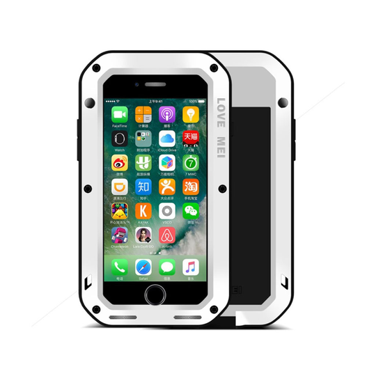 LOVE MEI iPhone 7 / 8 Iskunkestävä Suojaava Kuori - Valkoinen