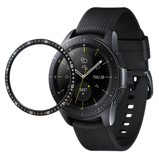 Samsung Galaxy Watch (42mm) crystal aluminum alloy bezel - Black