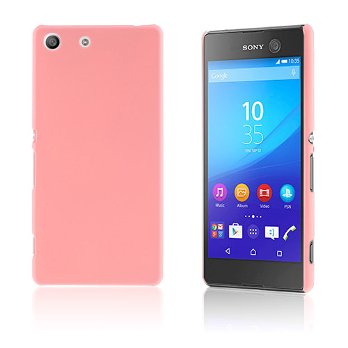 Sony Xperia M5 E5603 / M5 Dual E5633 Kumi Päällystetty Kova Muovikuori - Pinkki