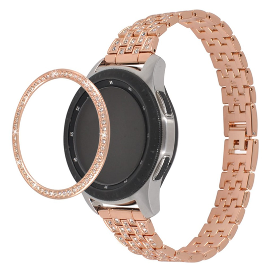 Samsung Galaxy Watch (46mm) diamond décor metal case - Gold