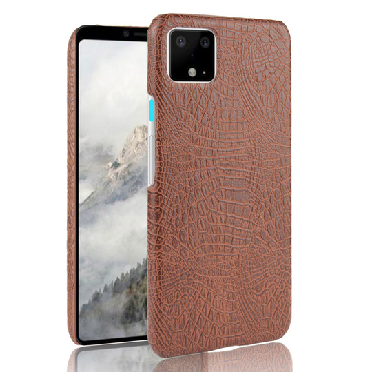 Croco Google Pixel 4 XL kuoret - Ruskea
