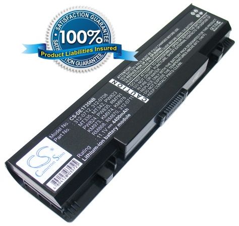 Dell Studio 1735 Studio 1736 Studio 1737 akku 4400 mAh - Musta