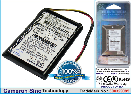 TomTom XL IQ akku 1100 mAh