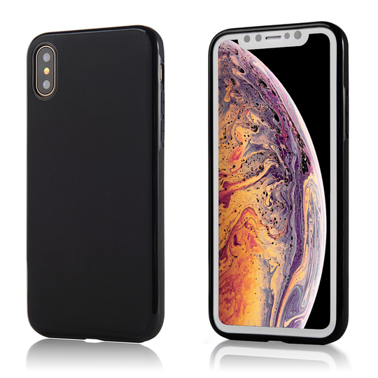 iPhone Xs Max SULADA Magneetilla varustettu pehmeä muovinen takasuoja kuori - Musta