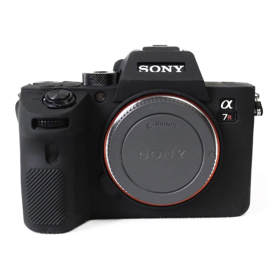 Sony Alpha A9 Pehmeä Silikooni Suojapeitekuori - Musta