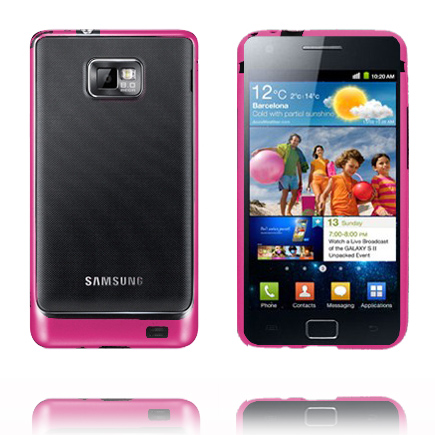 S2 Bumper 2 (Pinkki - Musta) Samsung Galaxy S2 Suojakehys