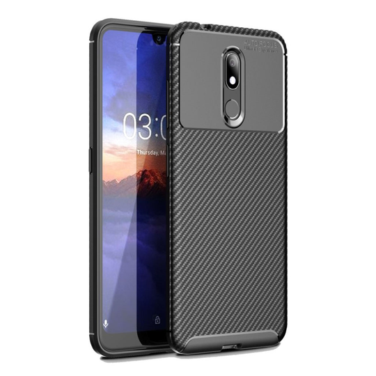 Carbon Shield Nokia 3.2 kuoret - Musta