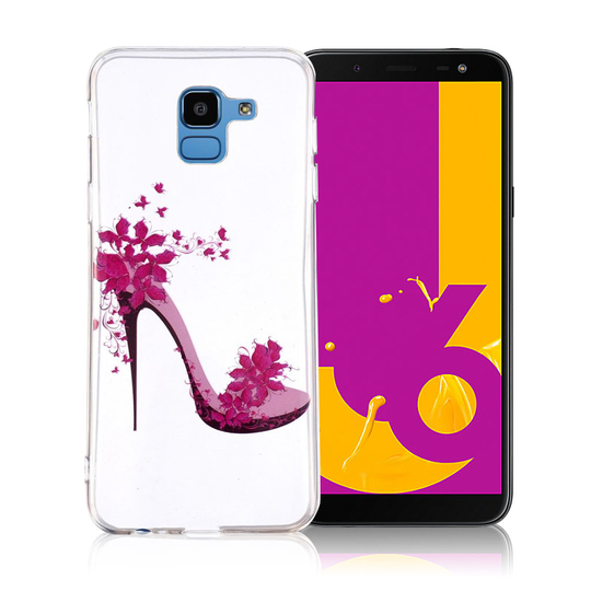 Samsung Galaxy J6 Kova TPU Kuviollinen Ohut Puhelimen Takasuoja Kuori - Korko Kengät