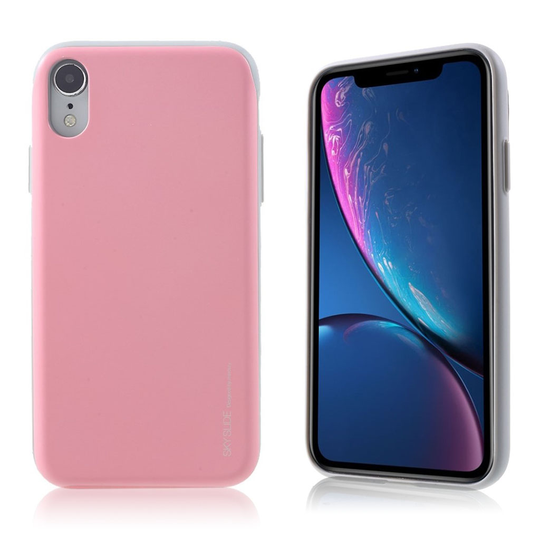 iPhone Xr MERCURY GOOSPERY sarjan hybriidi muovinen suojakuori missä kortti paikka - Pinkki