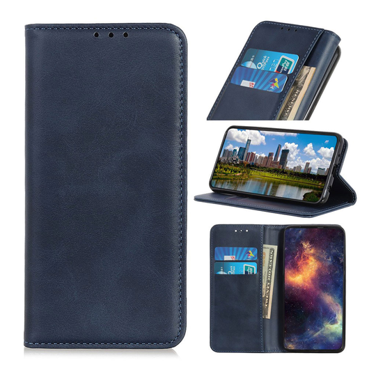 Samsung Galaxy A40 split leather case - Blue