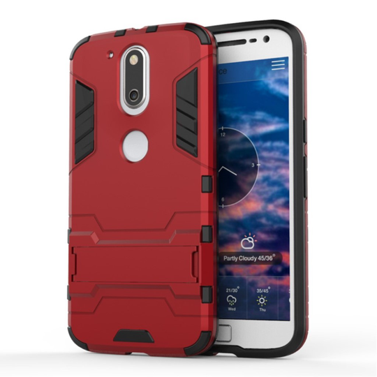 Freydis Motorola Moto G4 / G4 Plus Joustava Muovikuori - Punainen