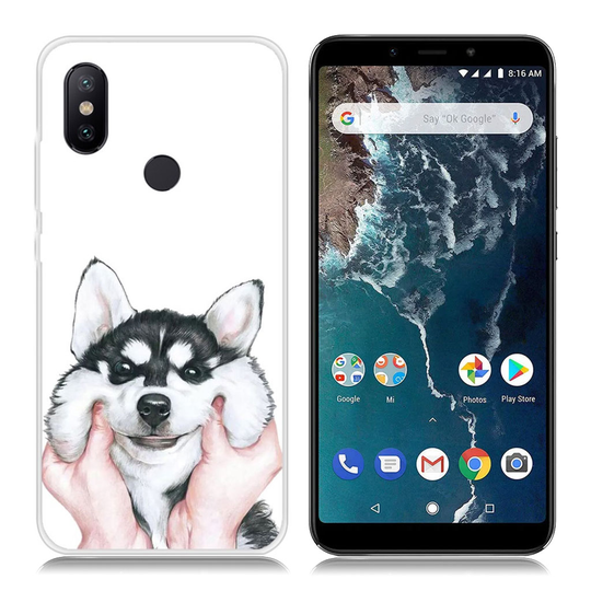 Xiaomi Mi A2 kuviollinen suojakotelo - Husky