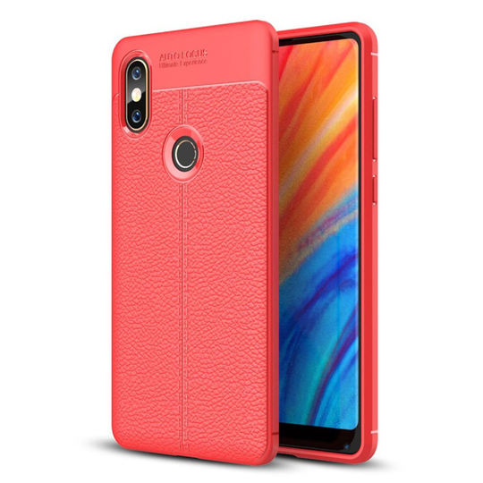 Xiaomi Mi MIX 2S liitsihedelmä jyvä pintainen pehmeä muovinen takasuoja kuori - Punainen