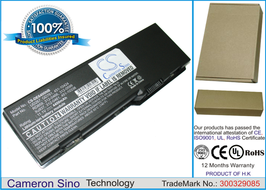 Dell Latitude 131L Inspiron 1501 Inspiron E1505 Vostro 1000 Inspiron 6400 akku 4400 mAh
