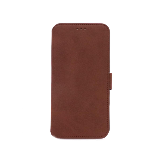 NovaNL Bookcase Volume 1.0 suojakotelo Apple iPhone XS Max - ruskea