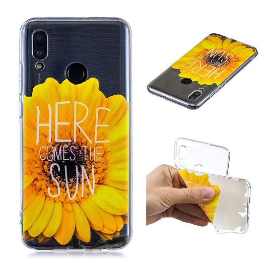 Huawei P Smart 2019 kuosi suojakotelo - Auringonkukka