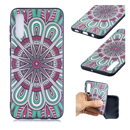 Samsung Galaxy A50 embossment case - Abstract Floral