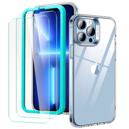 ESR Classic Hybrid Suojakotelo iPhone 13 Pro Läpinäkyvä + panssarilasi