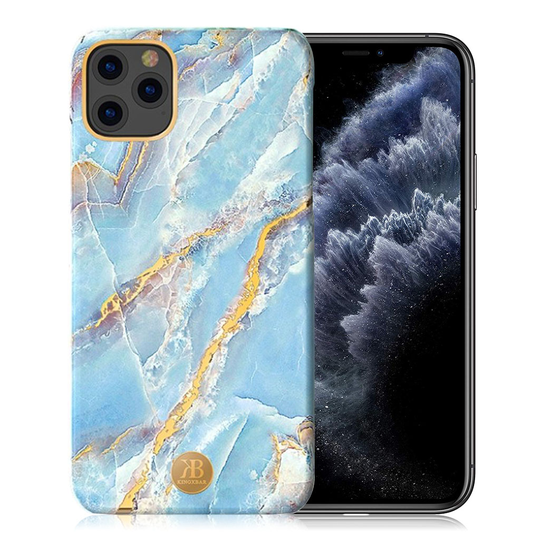 Kingxbar iPhone 11 Pro Marble Case - Blue