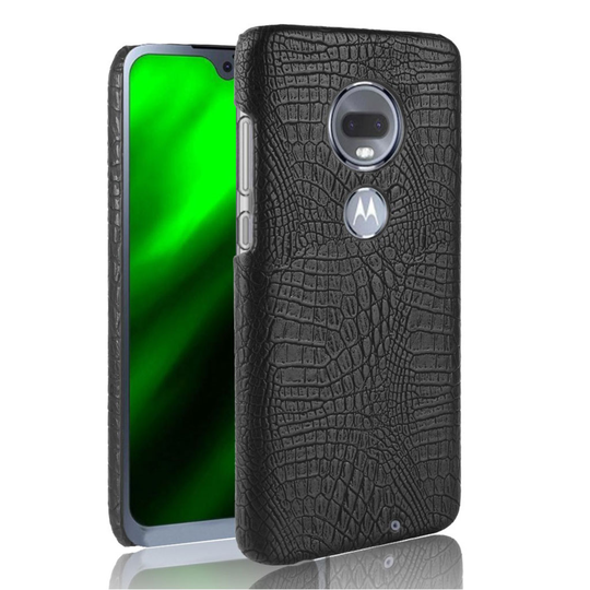 Croco Motorola Moto G7 Plus kuoret - Musta