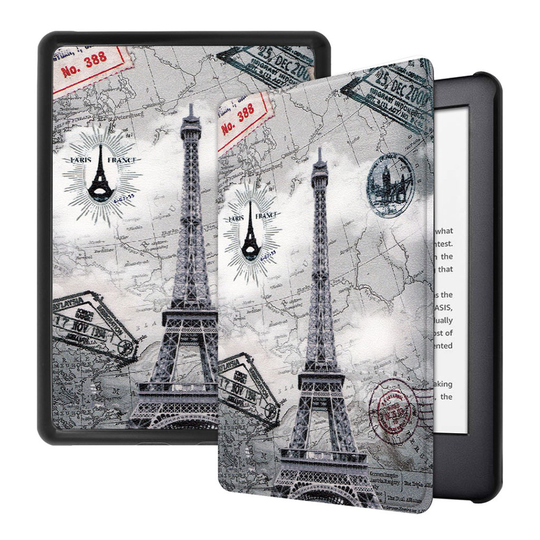 Amazon Kindle (2019) kuosi nahkainen suojakotelo - Eiffel Torni