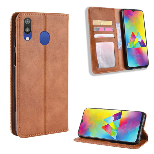 Bofink Vintage Samsung Galaxy M20 kotelot - Ruskea