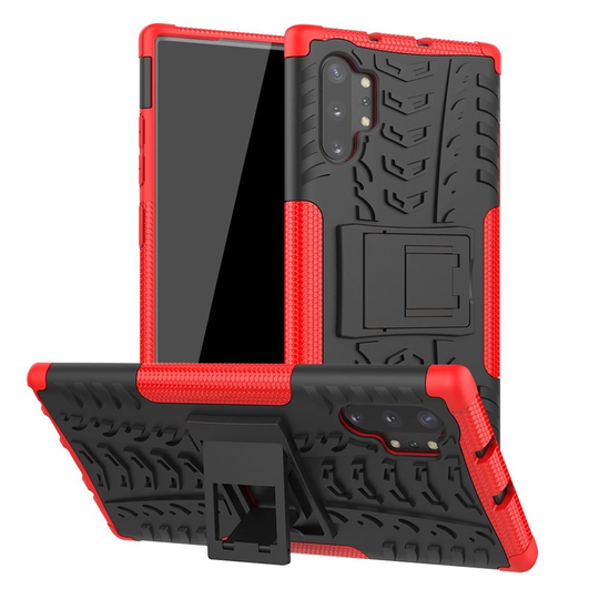 Offroad Samsung Galaxy Note 10 Pro kuoret - Musta / Punainen