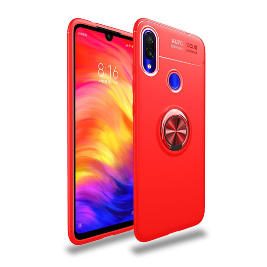 Xiaomi Redmi Note 7 rengaspidike suojakotelo - Punainen