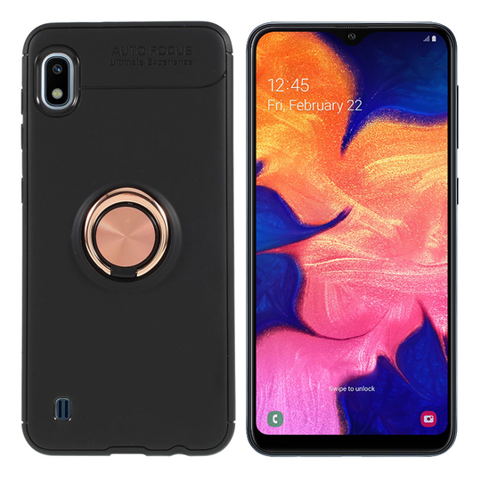Ringo Samsung Galaxy A10 kuoret - Musta / ruusukulta