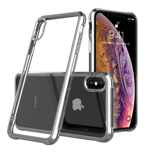 LEEU DESIGN iPhone Xs Max electroplated case - Silver