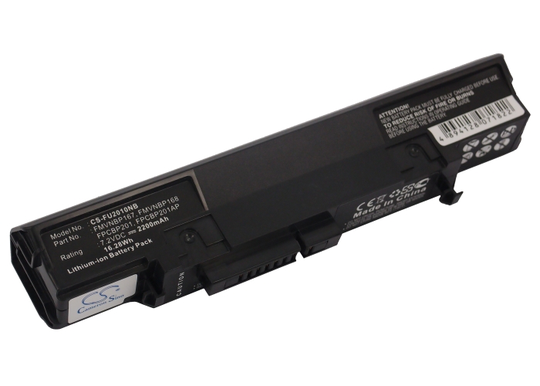 Fujitsu LifeBook U810 LifeBook U820 LifeBook U1010 LifeBook U2010 akku 2200mAh / 15.84Wh mAh - Musta